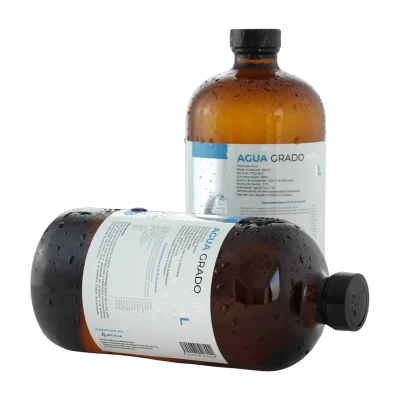 Agua grado HPLC Ecopura en botellas